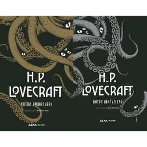 H. P. Lovecraft Bütün Romanları Bütün Hikayeleri Ciltli Büyük Boy 2 Kitap Set