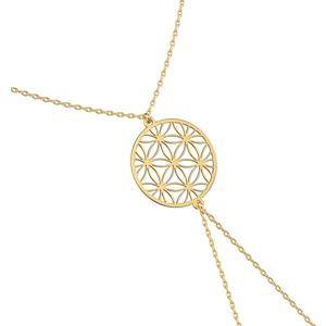 İndigo Takı Yaşam Çiçeği Altın Kaplama Gümüş Şahmeran