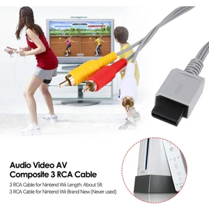 Nintendo Wii ve Wii U Ile Uyumlu Av Görüntü Kablosu Sıfır !!!