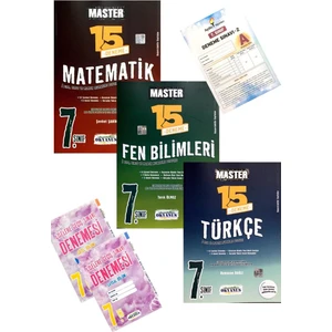 Okyanus Yayınları 7. Sınıf Master Matematik - Türkçe - Fen Deneme (Okyanus Yayınları - Aydın Denemeli)