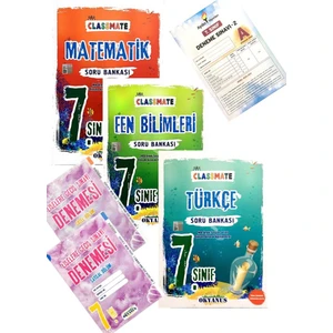 Okyanus Yayınları 7. Sınıf Türkçe - Matematik - Fen Soru Bankası (Aydın - Okyanus Yayınları Denemeli)