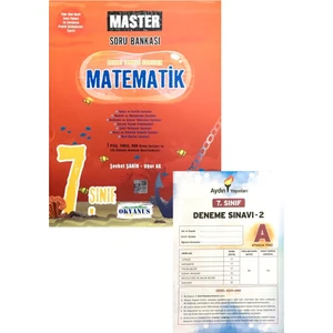 Okyanus Yayınları 7. Sınıf Master Matematik Soru Bankası (Aydın Yayınları Denemeli)