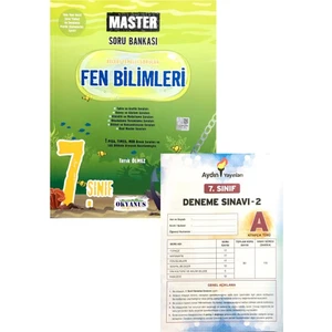 Okyanus Yayınları 7. Sınıf Master Fen Soru Bankası (Aydın Yayınları Denemeli)