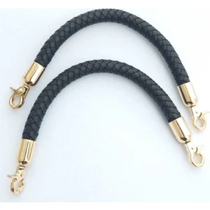 Angel Örme Çanta Sapı Siyah Renk Kadın Kullanımı İçin Dayanıklı Suni Deri 31 Cm