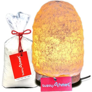 Tuzcu Ahmet Beyaz Tuzdan Yapılmış 4-5 kg Tuz Lamba Kaya Tuzu Hediyeli
