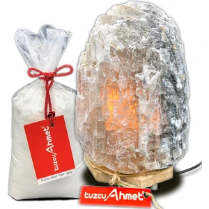 Tuzcu Ahmet 3-4 kg Çankırı Doğal Tuz Lamba 1 kg Kaya Tuzu Hediyeli
