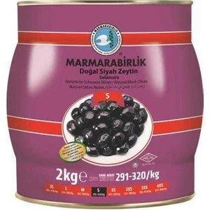 S Hususi Yağlı Sele Siyah Zeytin 291-320 2 kg Teneke