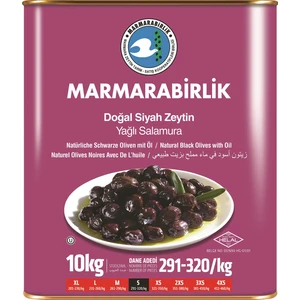 S Hususi Yağlı Sele Siyah Zeytin 291-320 10 kg Teneke