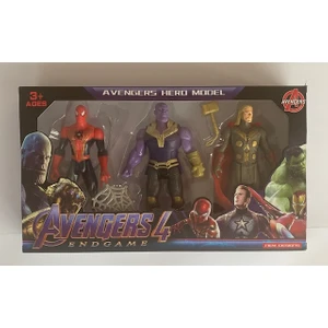 3 Lü Örümcek Adam,thons,thor Işıklı Figür