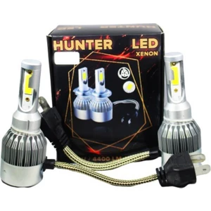H11 LED Xenon Far Ampul Beyaz Şimşek Etkili 6000K 4400L - Hunter