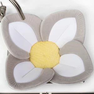 Blooming Bath Lotus Bebek Banyo Matı Gri/Beyaz/Sarı
