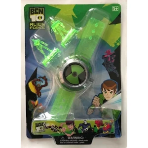 Oyuncak Saat BEN10 Saat Figürlü Uzay Sesli Işıklı Ben Ten Benzer Ürün Yeşil Figür