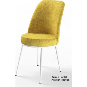 Concept Dexa Serisi Metal Ayaklı 1.sınıf Sandalye / 6 Adet Sandalye/ Beyaz Ayaklı