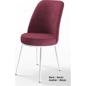 Concept Dexa Serisi Metal Ayaklı 1.sınıf Sandalye / 6 Adet Sandalye/ Beyaz Ayaklı