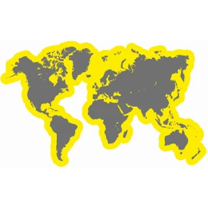 Sticker Atölyesi Dünya Haritası World Map Sticker - 18094