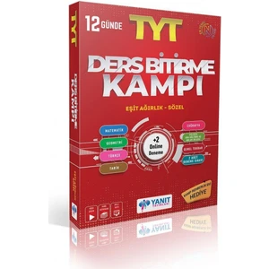 Yanıt Yayınları  TYT  Ders Bitirme Kampı Eşit Ağırlık-Sözel