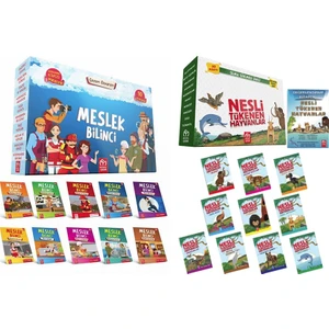 Yayınevi Nesli Tükenen Hayvanlar (10 Kitap) + Meslek Bilinci (10 Kitap) 2'li Hikaye Seti