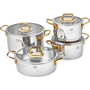 Hüma 8 Parça Sade Gold Set- 402