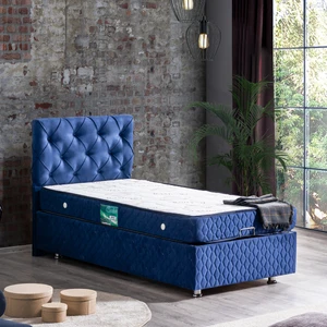 Vita Tek Kişilik Baza Başlık Comfort Yatak Seti - Lacivert