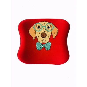 Uzaktan Eğitim Çocuk Çalışma Masası Sandalyesi Visco  Bel Yastığı - Kırmızı Köpek