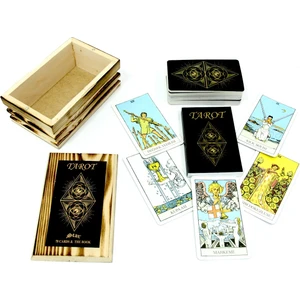 Ahşap Kutulu 78 Kartlı Tarot Seti