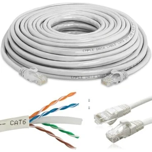 Cat6 Ethernet Adsl Kablosu Jaklı Internet Kablo 10 m