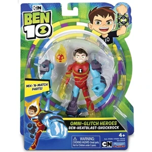 Ben 10 Aksiyon Figürleri Omni Glitch Heroes Ben Heatblast Shockrock