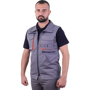 - Teknik Bol Cepli Iş Yeleği - Gri