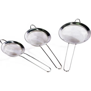 Çelik 3 Boy Küçük Çay Süzgeci