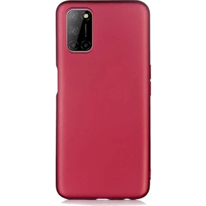 Case 4U Oppo A52 Kılıf Klasik Mat Renkli Yumuşak Premier Silikon Koyu Mor