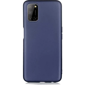 Case 4U Oppo A52 Kılıf Klasik Mat Renkli Yumuşak Premier Silikon Lacivert