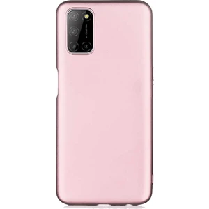 Case 4U Oppo A52 Kılıf Klasik Mat Renkli Yumuşak Premier Silikon Rose Gold
