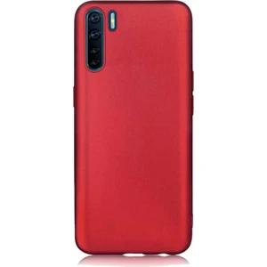 Case 4U Oppo A91 Kılıf Klasik Mat Renkli Yumuşak Premier Silikon Koyu Mor