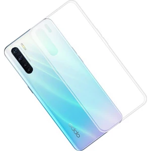 Case 4U Oppo A91 Kılıf Süper Silikon Arka Kapak Şeffaf