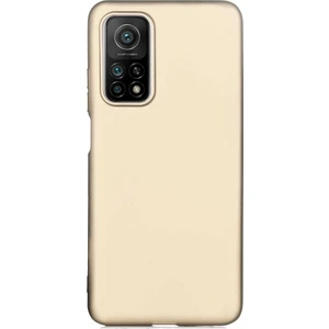 Case 4U Xiaomi Mi 10T Kılıf Klasik Mat Renkli Yumuşak Premier Silikon Altın