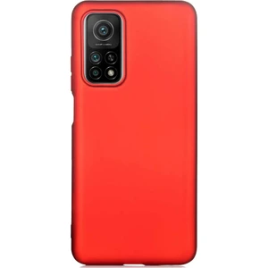 Case 4U Xiaomi Mi 10T Kılıf Klasik Mat Renkli Yumuşak Premier Silikon Kırmızı