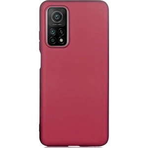 Case 4U Xiaomi Mi 10T Kılıf Klasik Mat Renkli Yumuşak Premier Silikon Koyu Mor