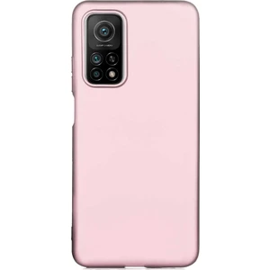 Case 4U Xiaomi Mi 10T Kılıf Klasik Mat Renkli Yumuşak Premier Silikon Rose Gold