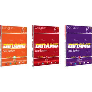 Tonguç Akademi 6. Sınıf Dinamo Türkçe - Sosyal - İngilizce Soru Bankası