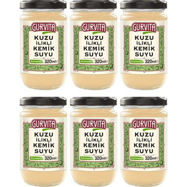 Gurvita Kuzu Ilikli Kemik Suyu 320 ml 6'