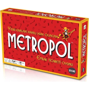 Zoe Metropol Strateji Oyunu +5 Yaş Eğlenceli Çok Oyunculu