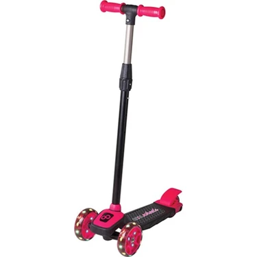 Cool Wheels 3 Yaş Üstü Pembe Işıklı Twist Scooter 3 Tekerlekli Güvenli ve Eğlenceli