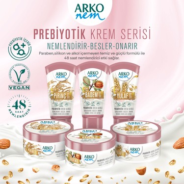 Arko Nem Prebiyotik Krem Serisi Badem Sütü 60 ml + 250 ml Fiyatı
