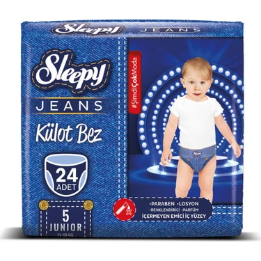 Sleepy Jeans Külot Bebek Bezi 24 Adet 5 Beden 11 - 18