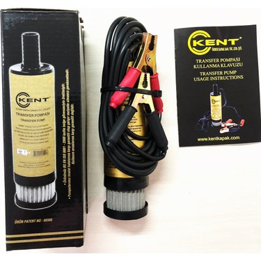 Kent Filtreli Buyuk 12 Volt Mazot Pompasi Sivi Aktarim Fiyati