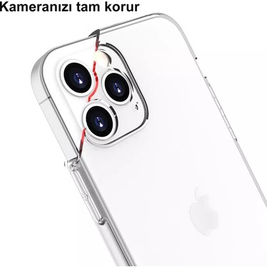 Cepstok Apple Iphone 12 Pro Max Kilif Seffaf 3d Kamera Lens Fiyati