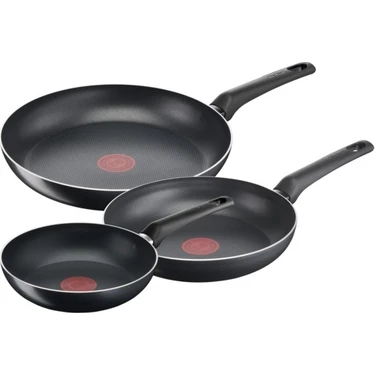 Tefal B55691 Titanyum 1X SimpleCook 3'lü Tava Seti 20/24/28 cm -