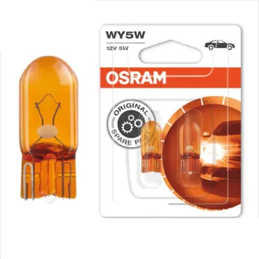 Osram 12V 5W Dipsiz T10 Turuncu Park Ampulü (2