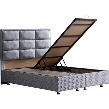 setay grande tek kisilik baza baslik seti keten gri fiyati