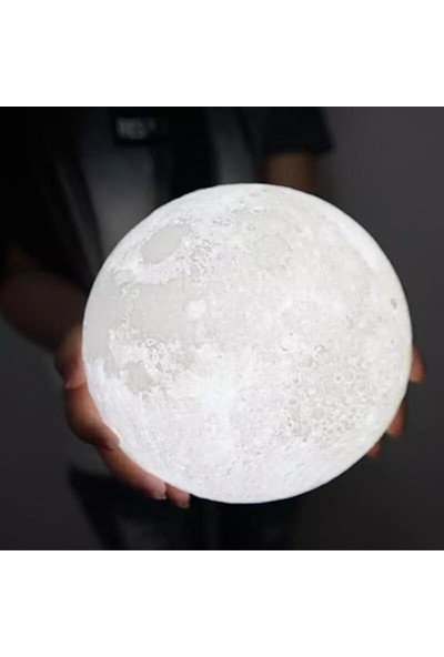Orijinaldükkan Beyaz Işıklı Moonlight Dolunay Gece Lambası Aydınlatma Hediyelik
